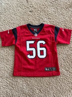 Nike Red Houston Texans Kids' Football Jersey #56
